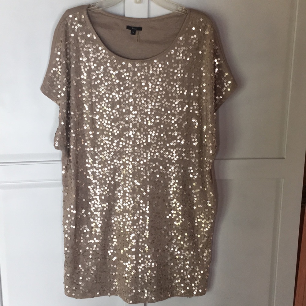 Sequined Top by Flora - size Medium